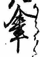 傘の位置