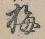 已定位梅