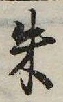 朱の位置