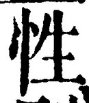 「性」字