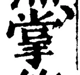 Chữ 掌