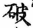 破の位置