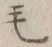 字毛