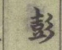 글자 彭