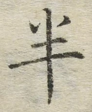 文字半