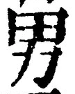 글자 男