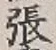 「張」字
