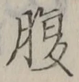 字腹