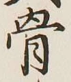 文字 骨