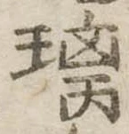Đã định vị 璃