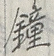 Chữ 鐘