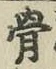 文字 骨
