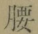 字腰