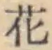 文字 花