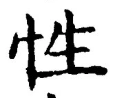 「性」字