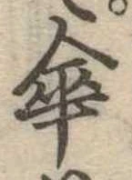 傘の位置