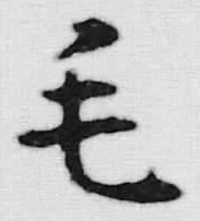 字毛