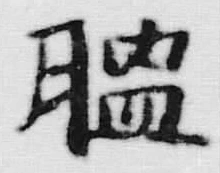“膃”字