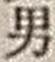 “男”字