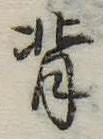 背の位置