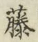 “藤”字