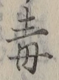 Character 毒