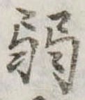 弱の位置