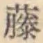 “藤”字