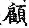 顧の位置