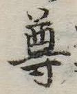 尊の位置