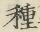 「種」字