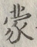 蒙の位置