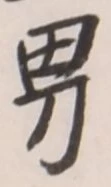 “男”字