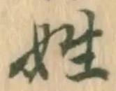 姓の位置