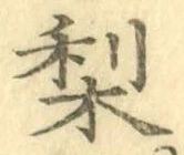 Character 梨