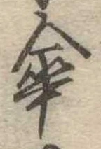 傘の位置