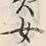 文字 女