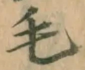 Chữ 毛
