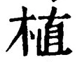 “植”字