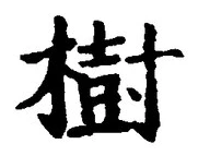 「樹」字
