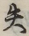 失の位置