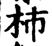 글자 柿