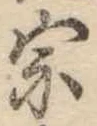 宗の位置