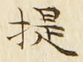 「提」字