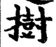 「樹」字