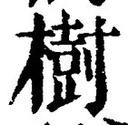 「樹」字
