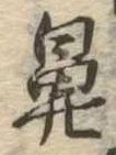 鼻の位置