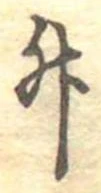 升の位置