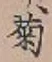 “菊”字