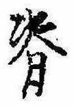 背の位置